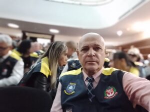 Legenda sugerida:Presidente do Conseg de Paulínia, Maurício Pereira dos Santos, ressalta a importância do encontro para debater os desafios e soluções para a segurança pública no município. Foto: Divulgação/Conseg